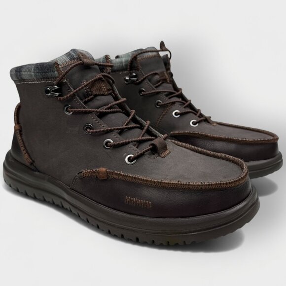 Heydude Other - HeyDude Bradley Boots Men’s Size 8 EU 41 Brown Casual Comfort Lace Up 42067-255